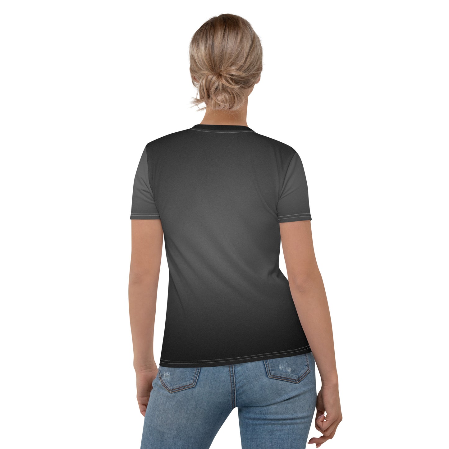 15- Black Fade Women's T-shirt - snug fit - order 2 sizes up