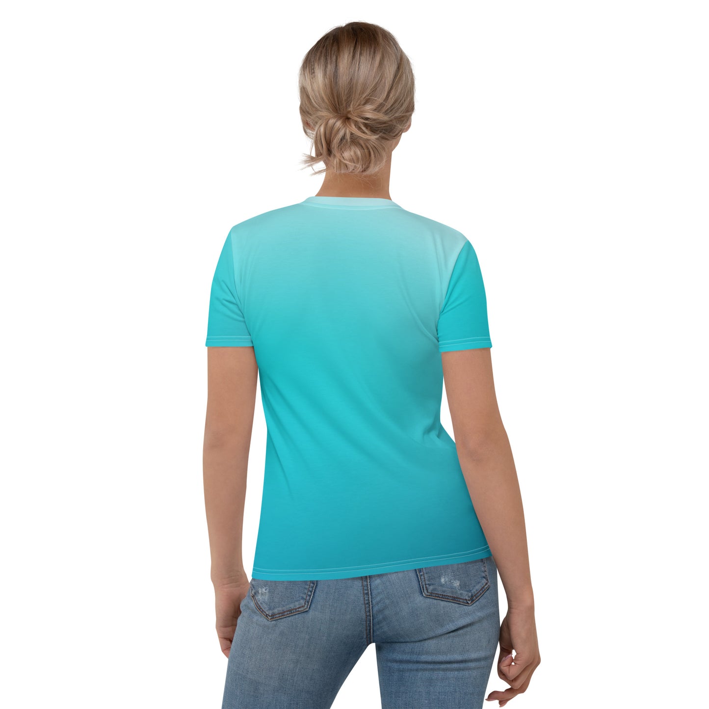 16- Turquoise Women's T-shirt - snug fit - order 2 sizes up