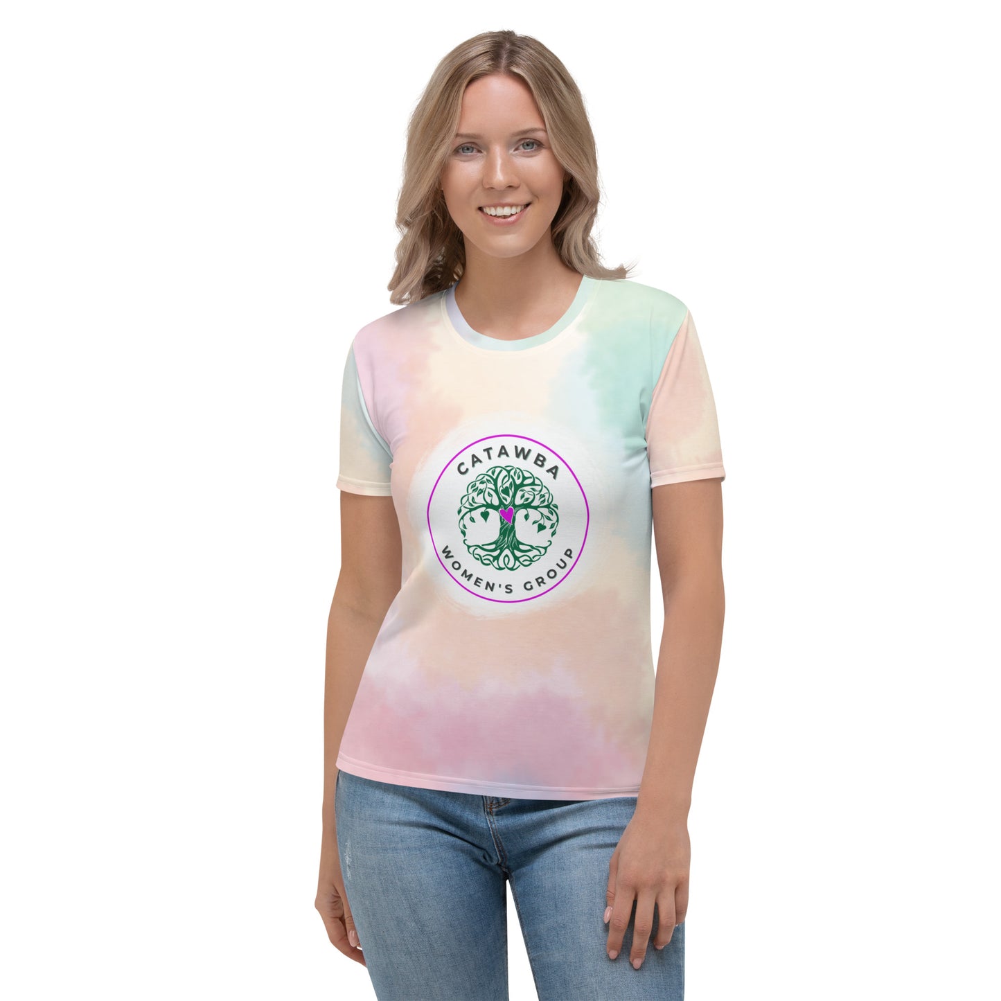 13- Multi Tie Dye Women's T-shirt - Snug Fit - order 2 sizes up