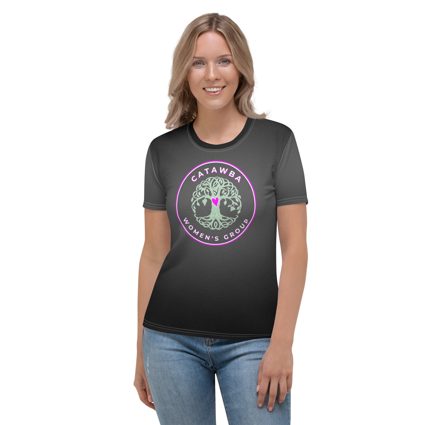 15- Black Fade Women's T-shirt - snug fit - order 2 sizes up