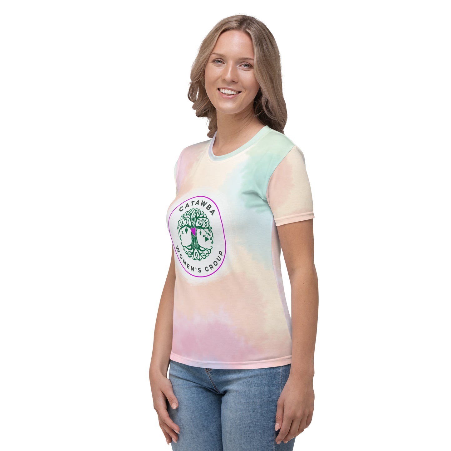 13- Multi Tie Dye Women's T-shirt - Snug Fit - order 2 sizes up