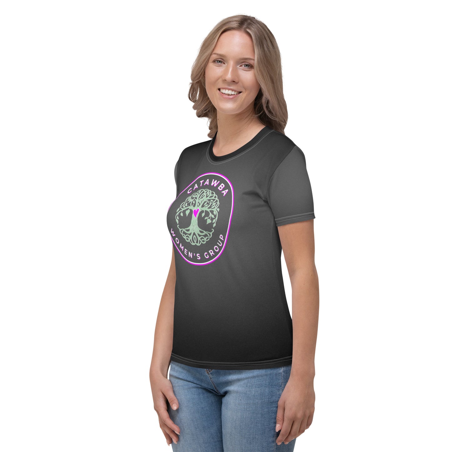 15- Black Fade Women's T-shirt - snug fit - order 2 sizes up
