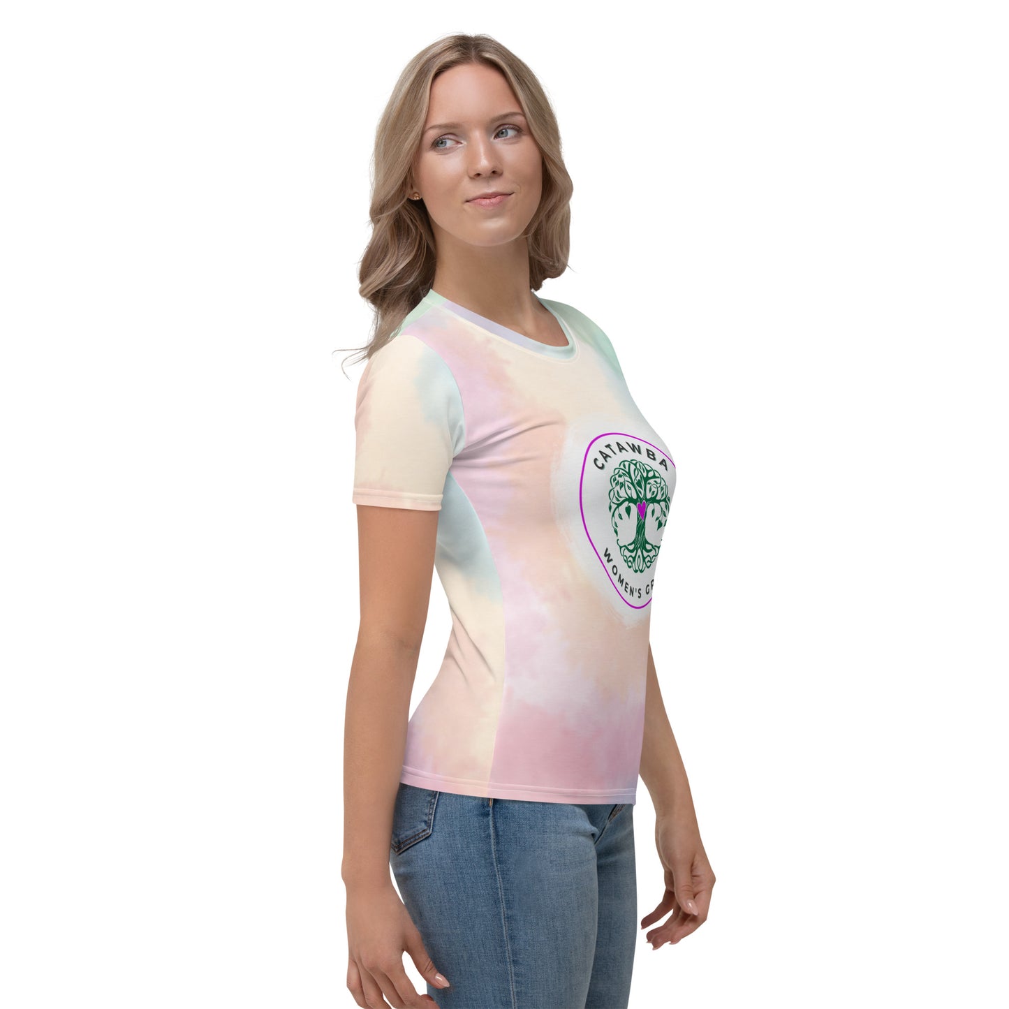 13- Multi Tie Dye Women's T-shirt - Snug Fit - order 2 sizes up