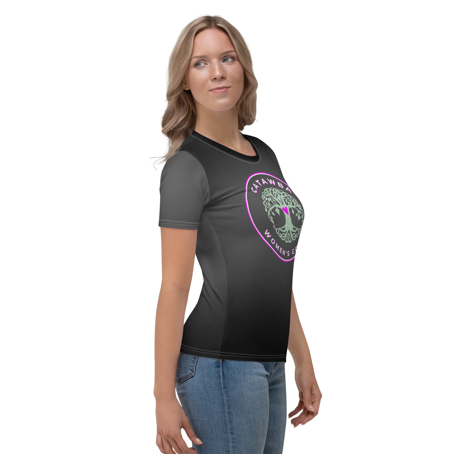 15- Black Fade Women's T-shirt - snug fit - order 2 sizes up