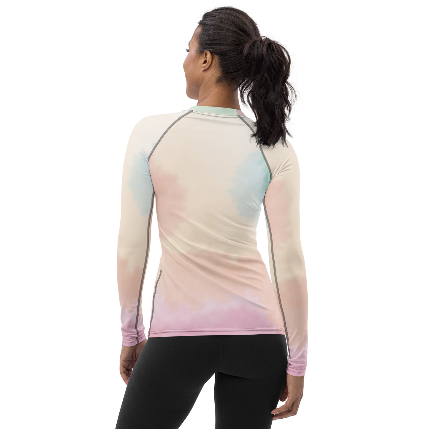 29- Tie Dye Women's Rash Guard - Long Sleeves
