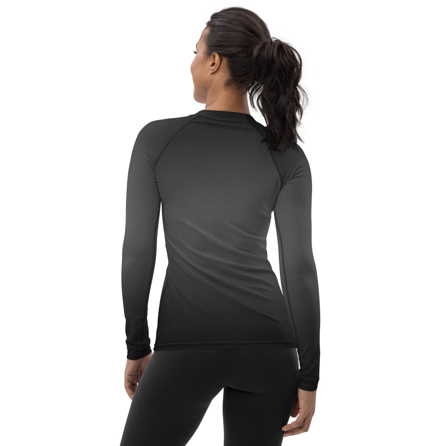 30 - Black Women's Rash Guard - Long Sleeved