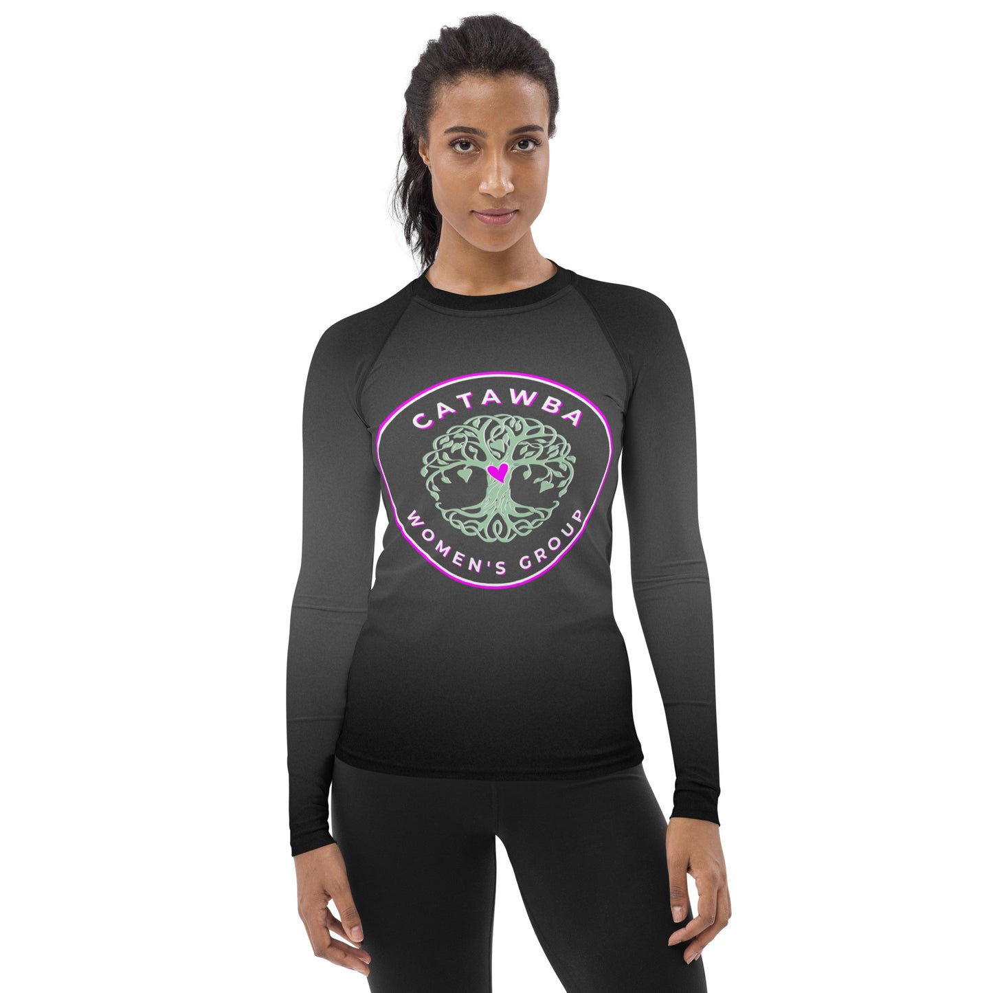 30 - Black Women's Rash Guard - Long Sleeved