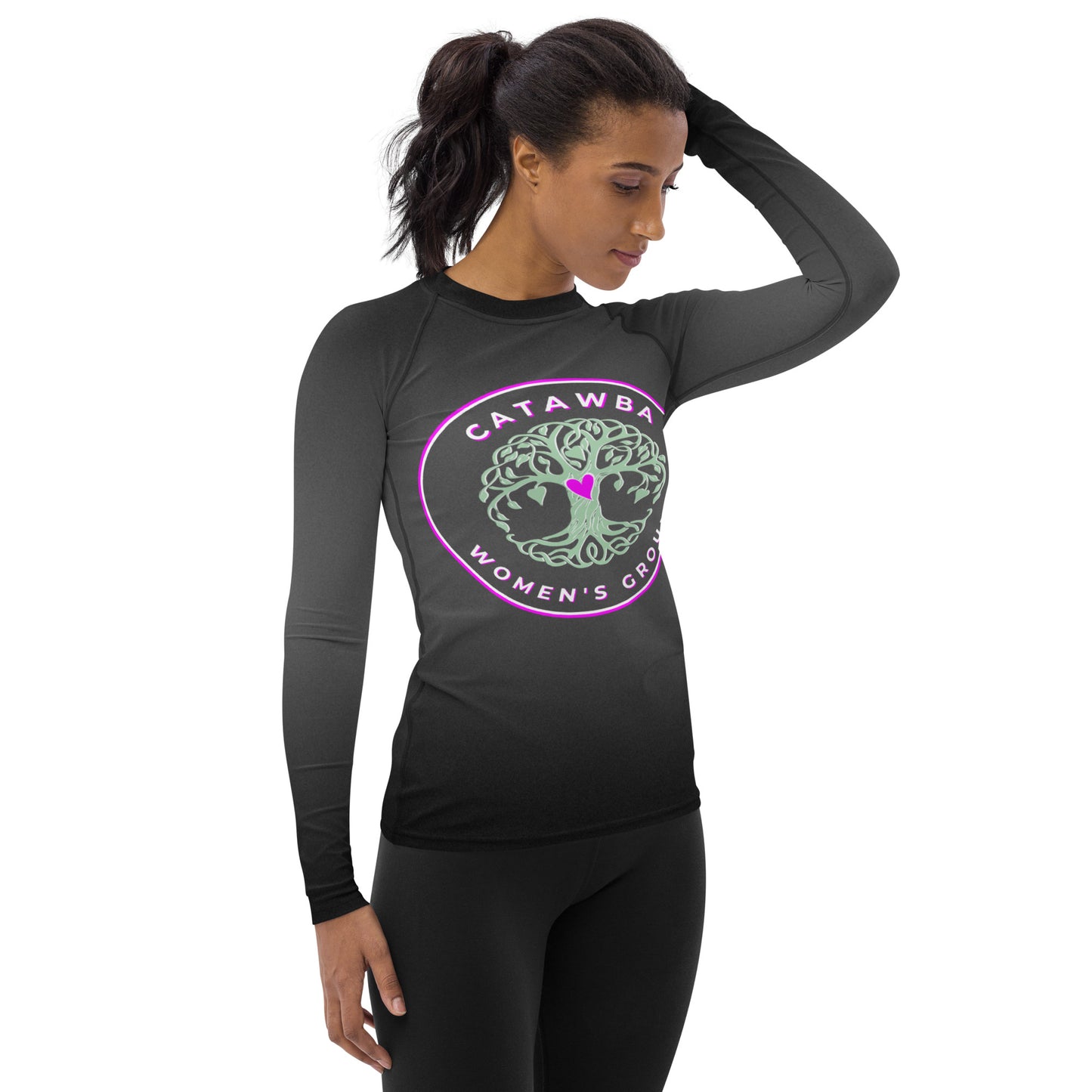 30 - Black Women's Rash Guard - Long Sleeved