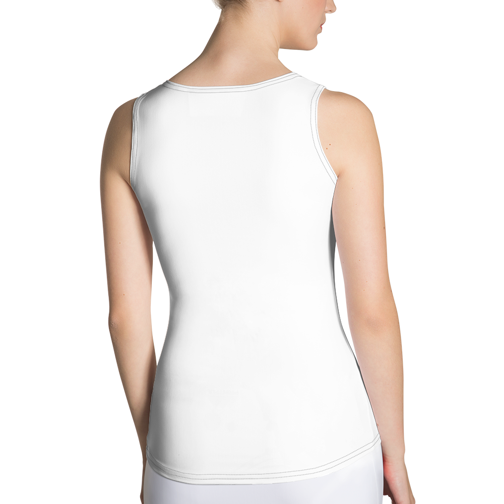 27- White Sublimation Cut & Sew Tank Top - Snug