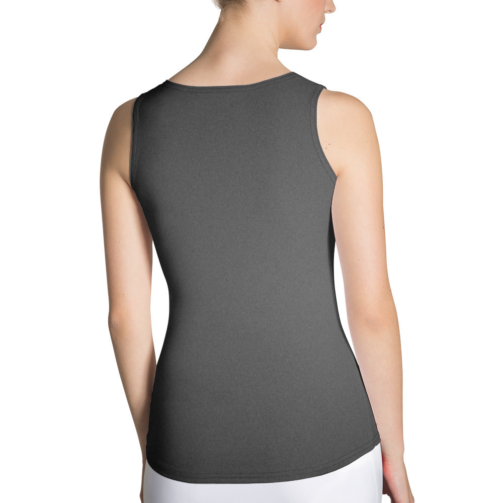 24- Black Sublimation Cut & Sew Tank Top - Snug