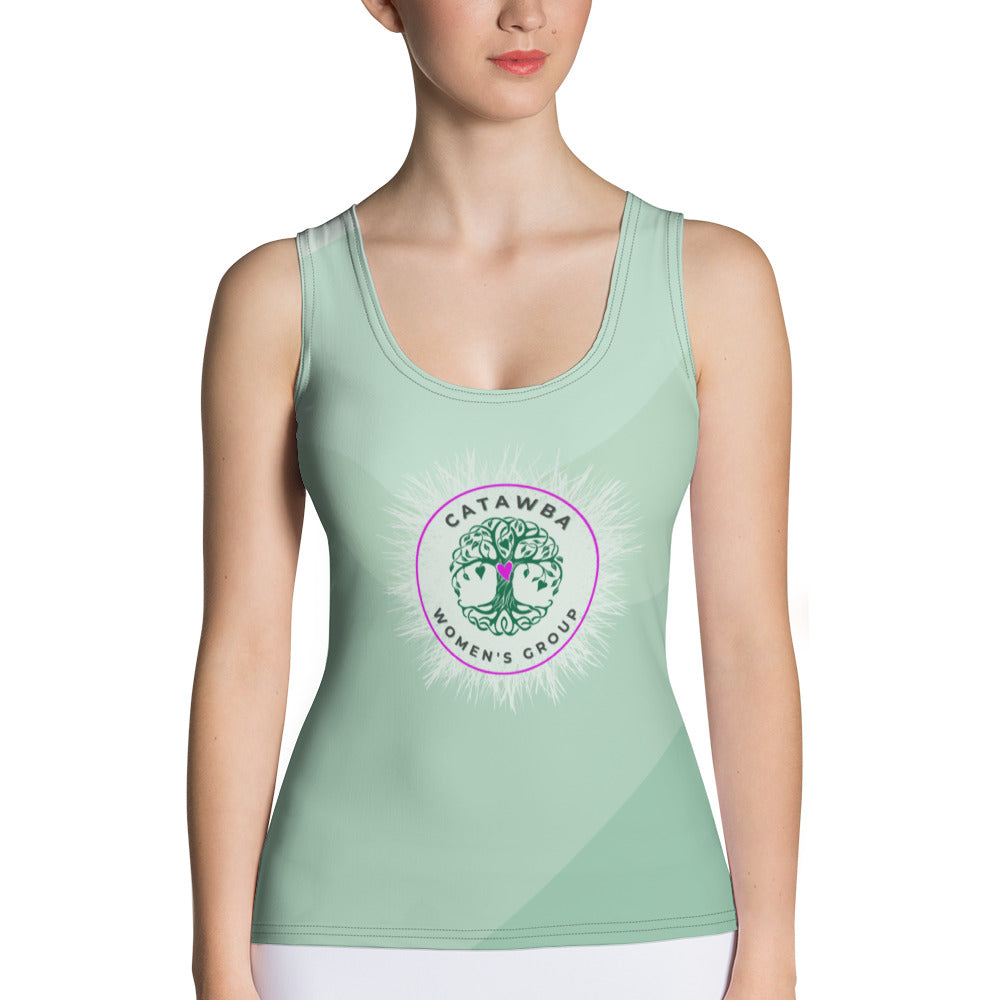 25- Green Multi Sublimation Cut & Sew Tank Top