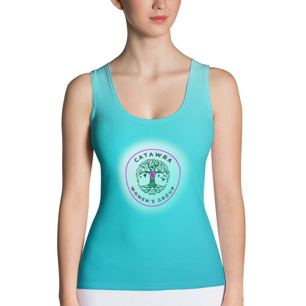 26- Turquoise Sublimation Cut & Sew Tank Top