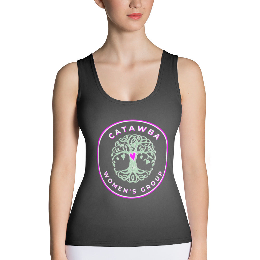 24- Black Sublimation Cut & Sew Tank Top - Snug